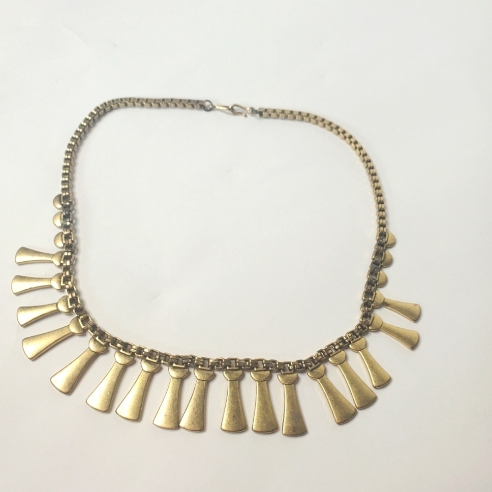 Stella & Dot Brass Choker Necklace